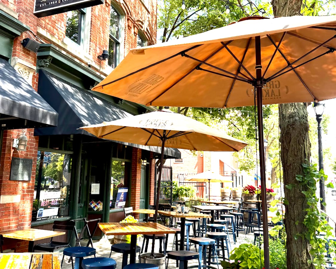 Patio at Great Lakes Brewing Company in Ohio City