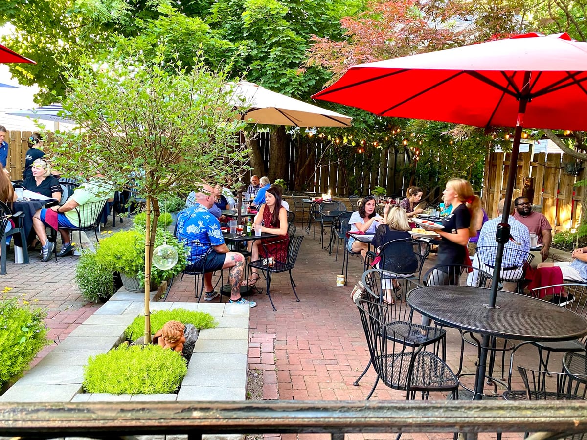 Patio at Guarino's in Little Italy