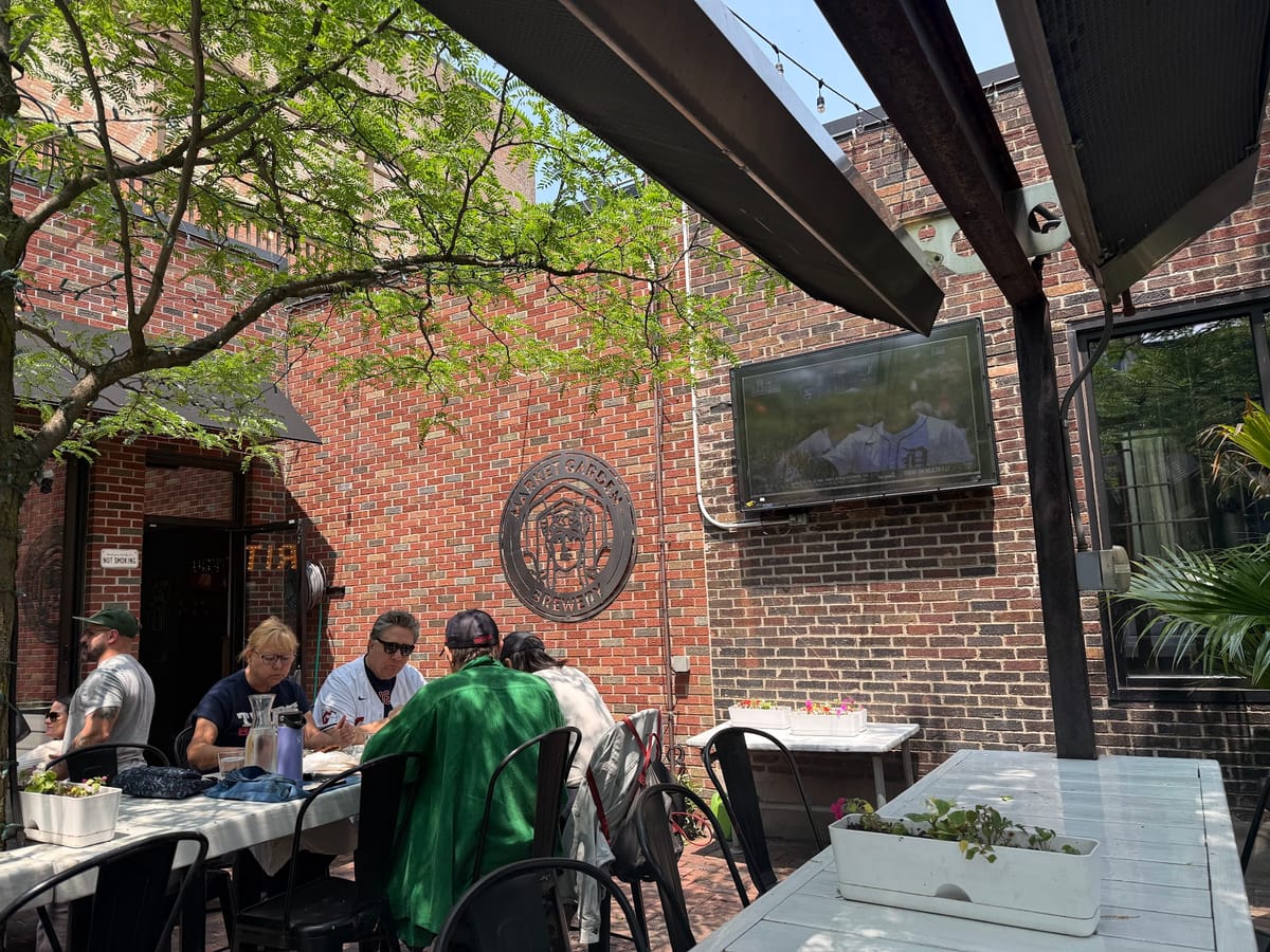 Patio at Market Garden Brewery in Ohio City