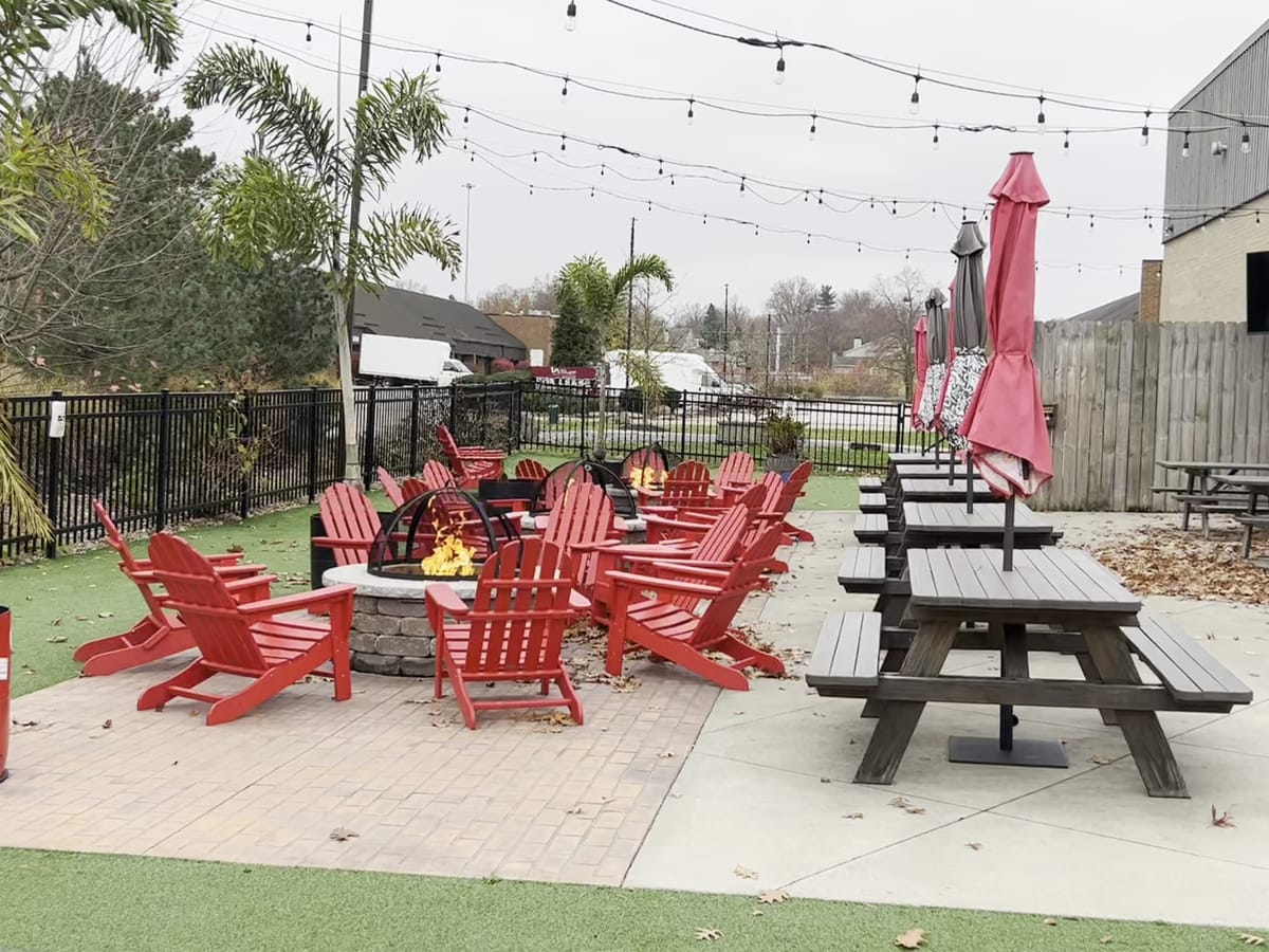Patio at Sibling Revelry Brewing in Westlake