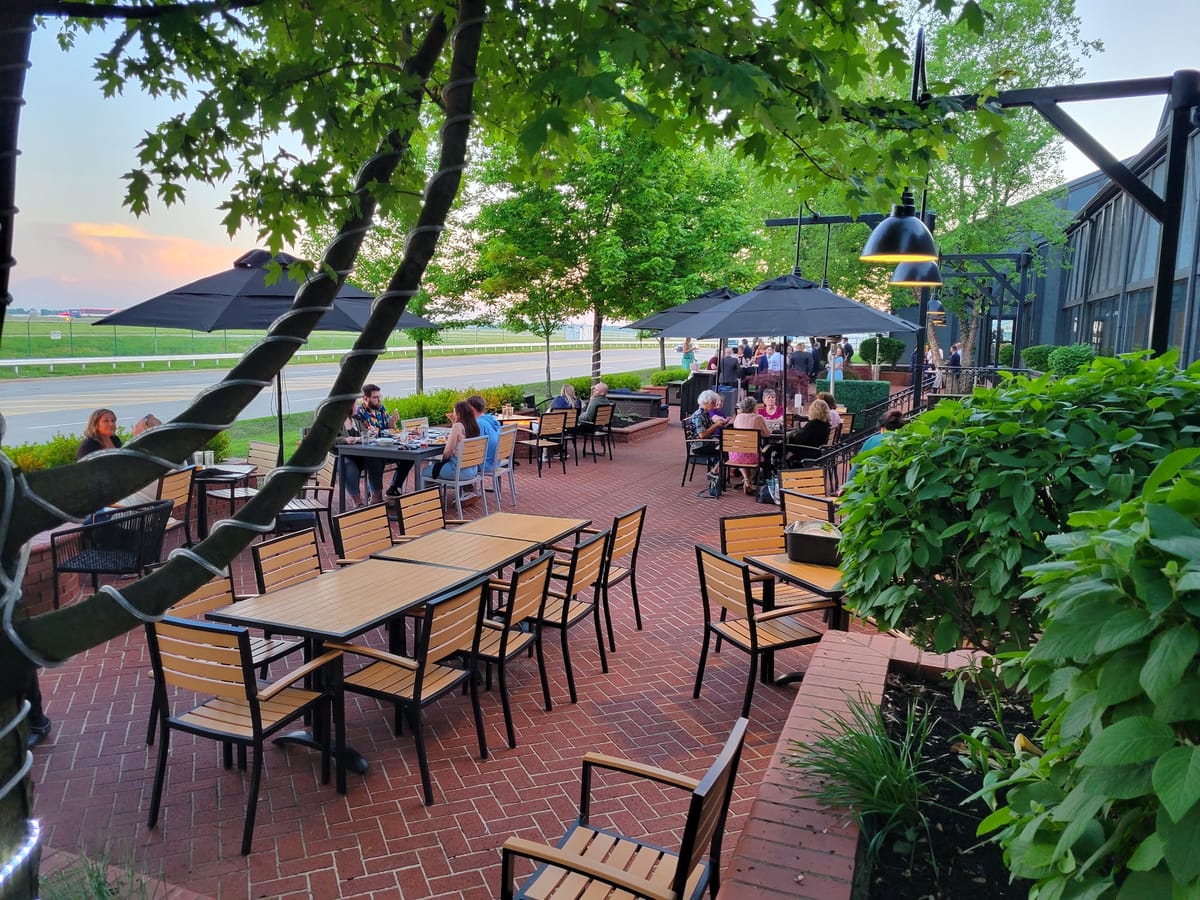 Patio at The Aviator in Hopkins Airport area